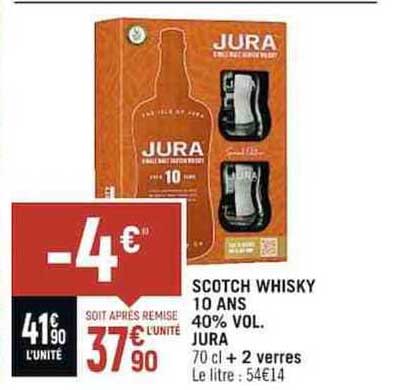 scotch whisky 10 ans 40% vol. jura