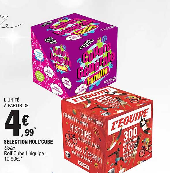 sélection roll'cube solar