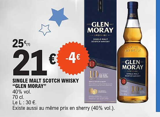 single malt scotch whisky "glen moray