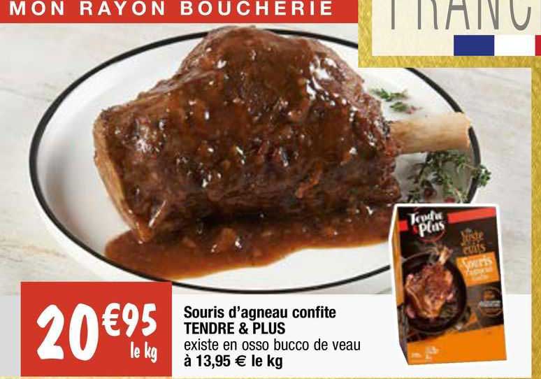 souris d'agneau confite tendre & plus