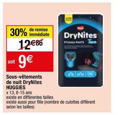 Sous-vêtements De Nuit DryNites Huggies