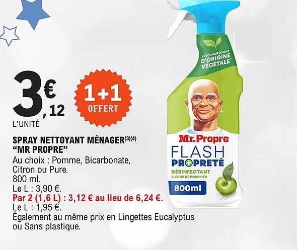 spray nettoyant ménager "mr propre"