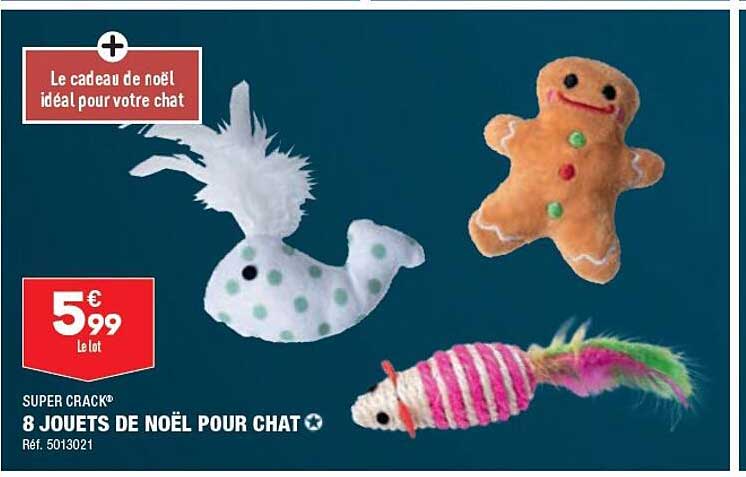 super crack 8 jouets de noël pour chat