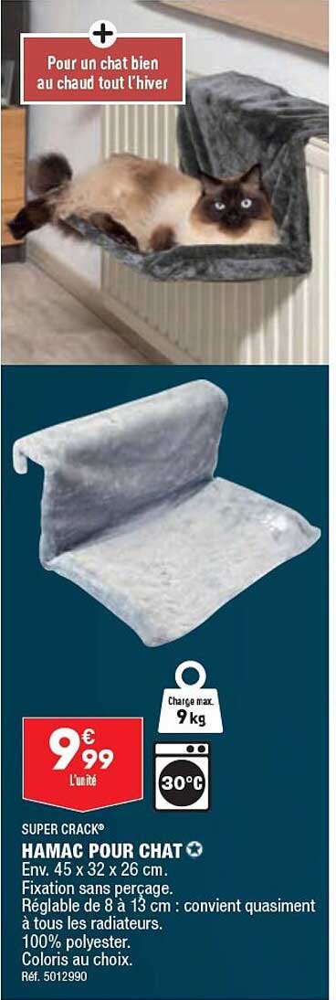 super crack hamac pour chat