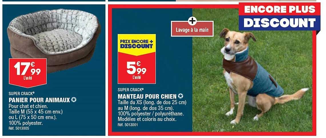 super crack panier pour animaux manteau pour chien
