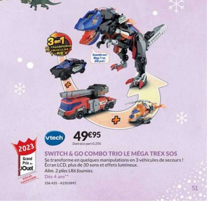 switch & go combo trio le mega trex sos