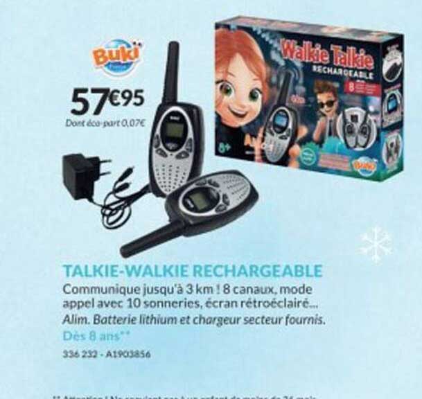 talkie-walkie rechargeable