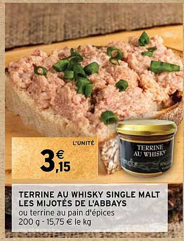 terrine au whisky single malt les mijotés de l'abbays