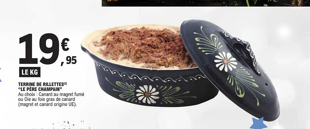 terrine de rillettes "le père champain"