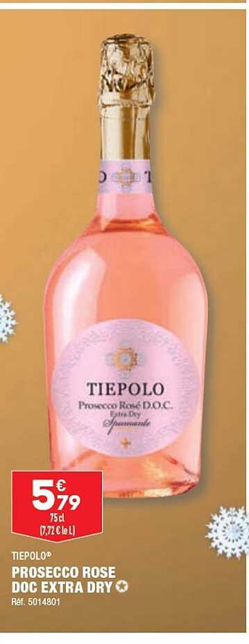 Tiepolo Prosecco Rose Doc Extra Dry