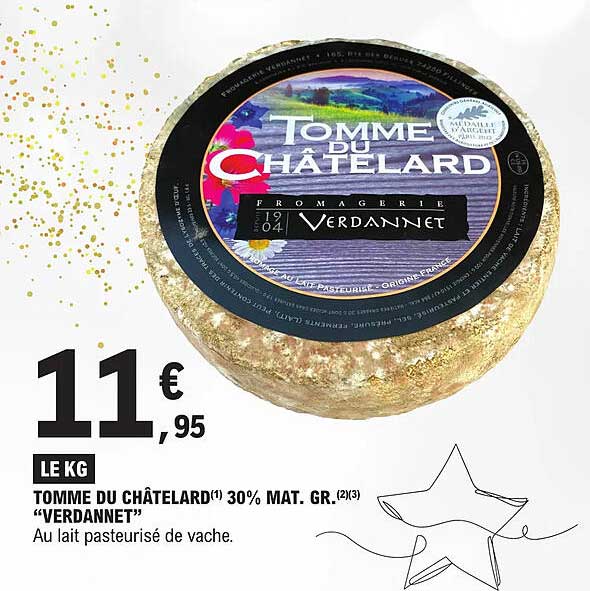 tomme du chatelard 30% mat. gr. "verdannet"