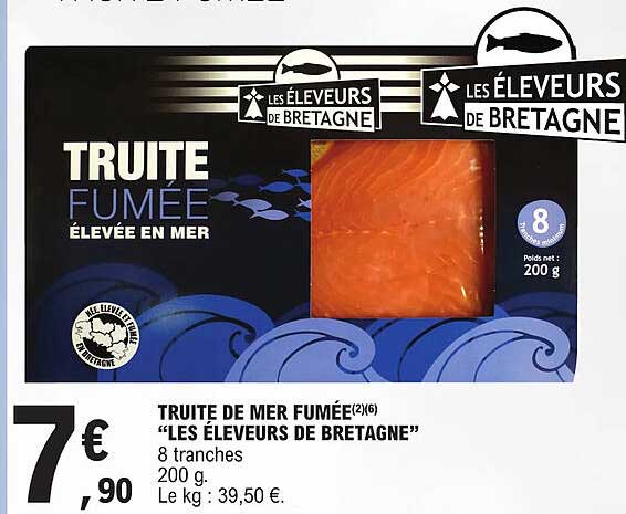 truite de mer fumée "les éleveurs de bretagne"