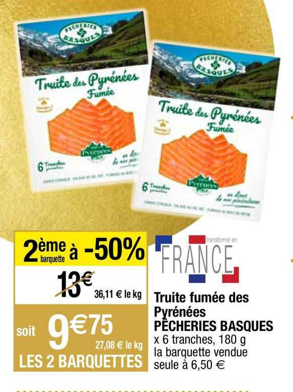 truite fumée des pyrénées pêcheries basques