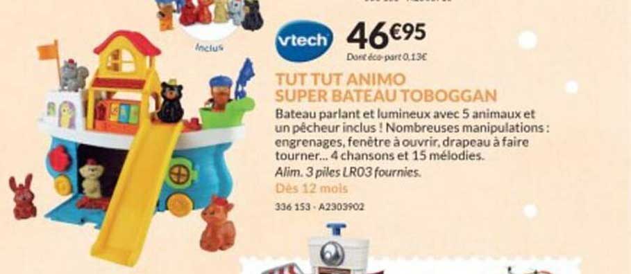tut tut animo super bateau toboggan vtech