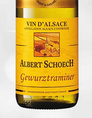 vin d'alsace albert schoech gewurztraminer
