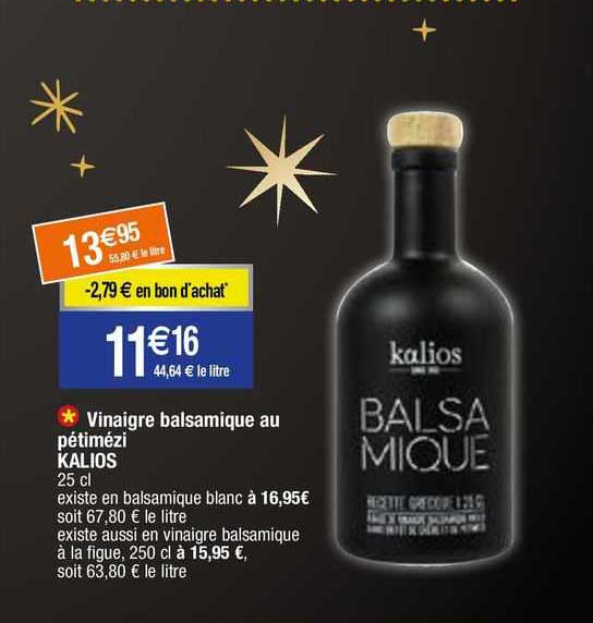 vinaigre balsamique au pétimézi kalios