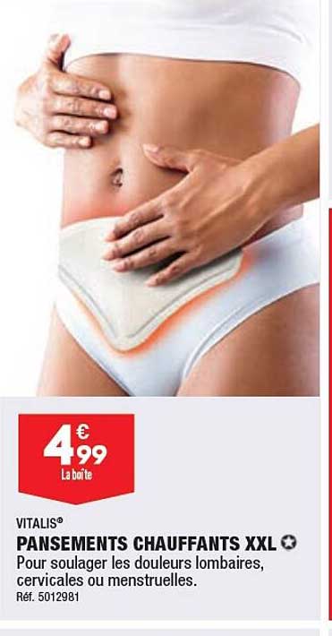 vitalis pansements chauffants xxl