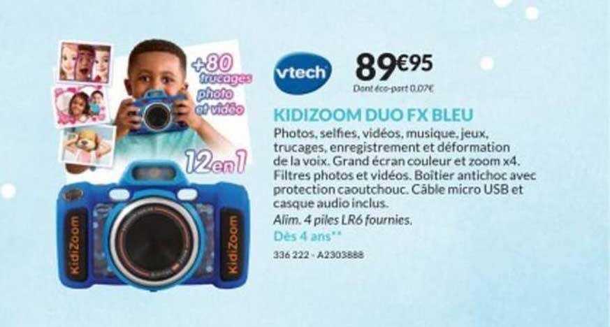 vtech kidizoom duo fx bleu