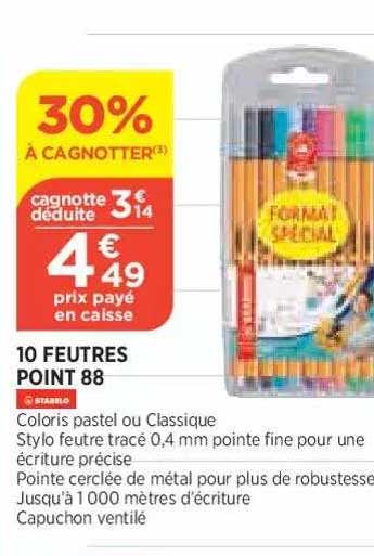 10 feutres point 88