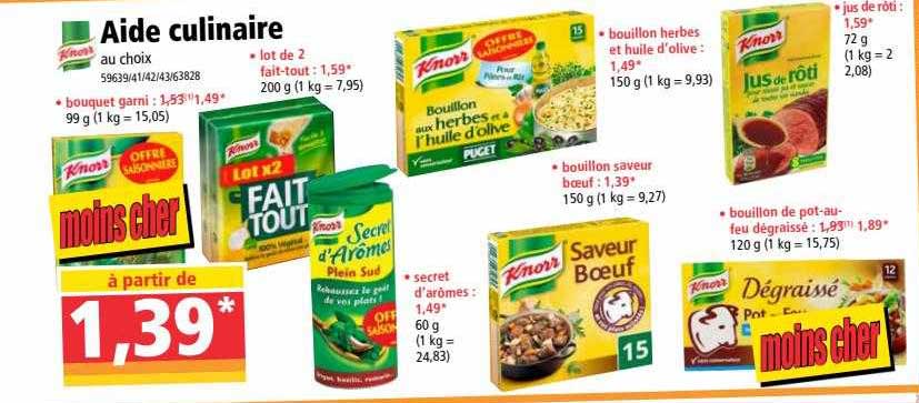 aide culinaire knorr