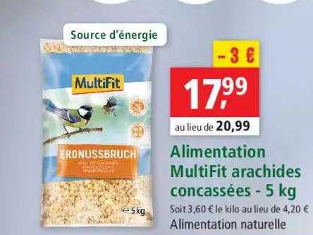 alimentation multiFit arachides concassées - 5 kg