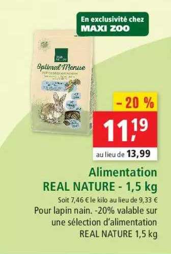 alimentation real nature - 1,5 kg