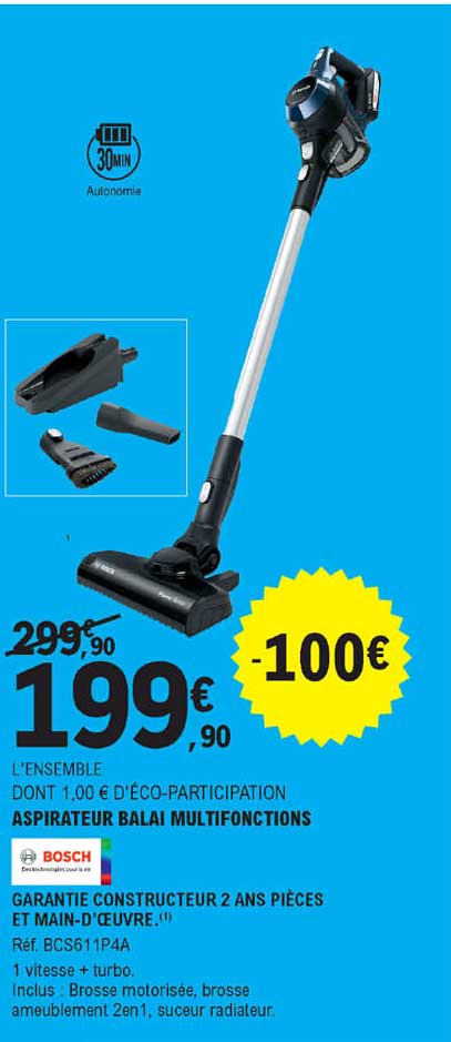 Aspirateur Balai Multifonction Bosch