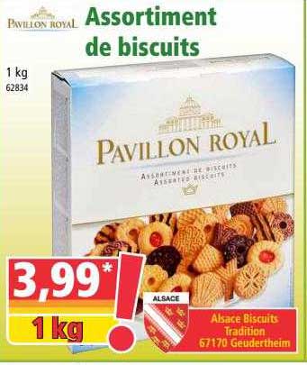 assortiment de biscuits pavillon royal