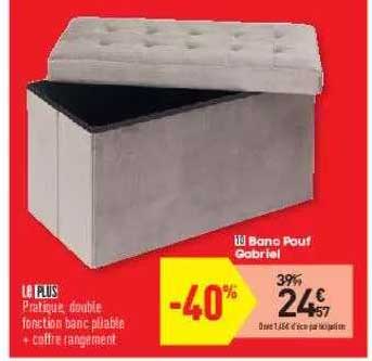banc pouf gabriel