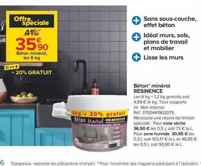 Béton Minéral Résinence