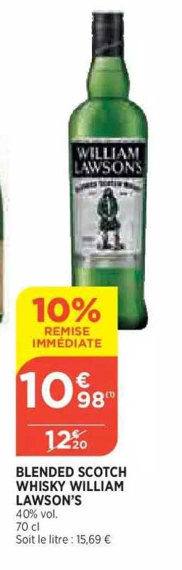 blended scotch whisky william lawson's