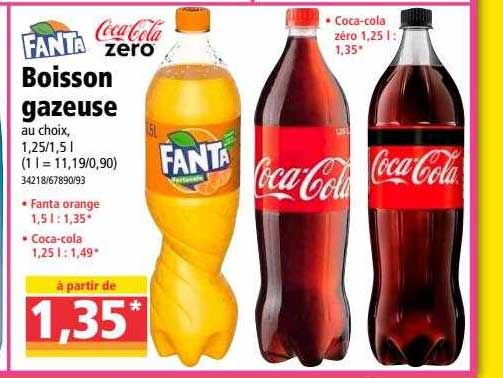 boisson gazeuse fanta , coca-cola zero