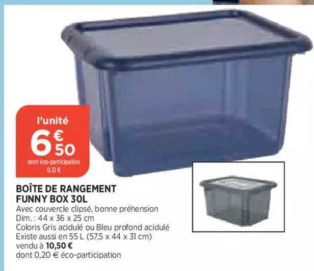 boîte de rangement funny box 30l