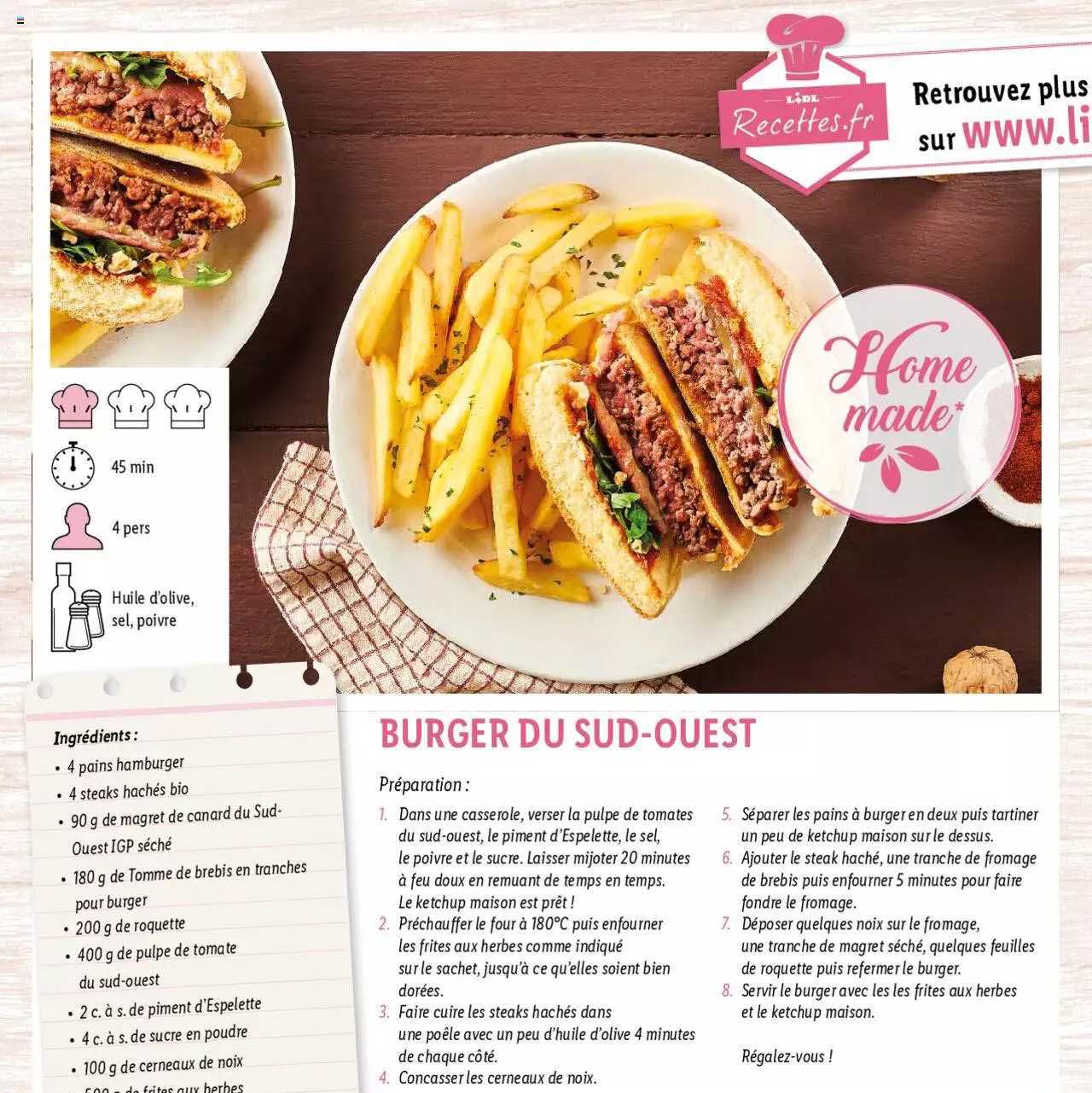 burger du sud-ouest