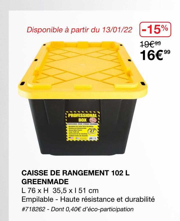 Caisse De Rangement 102 K Greenmade