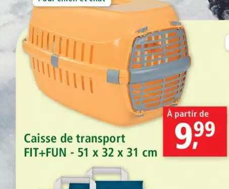 caisse de transport fit+fun - 51 x 32 x 31 cm