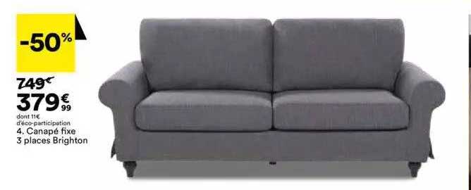 Canapé Fixe Places Brighton