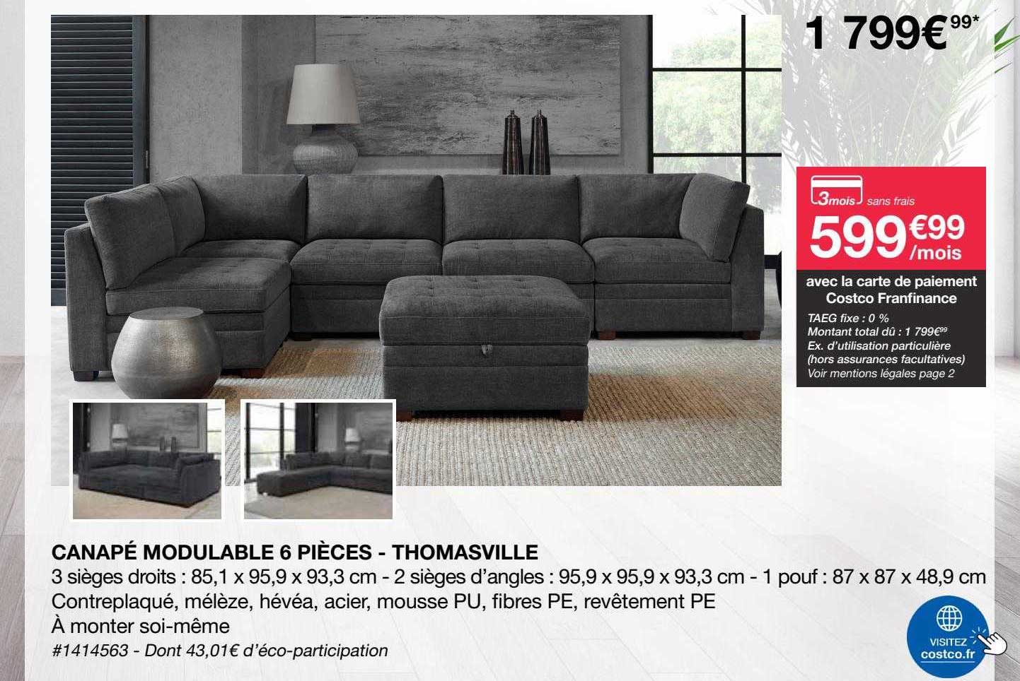 Canapé Modulable 6 Pièces - Thomasville