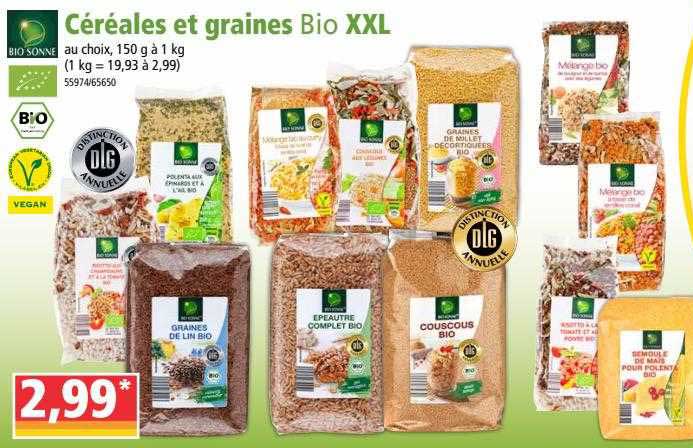 céréales et graines bio bio sonne