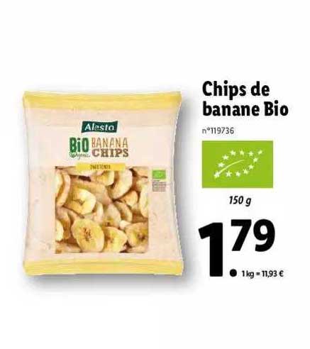 Chips De Banane Bio Alesto