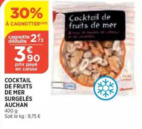Cocktail De Fruits De Mer Surgelés Auchan