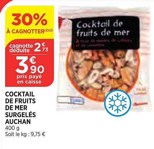 Cocktail De  Fruits De Mer Surgelés Auchan