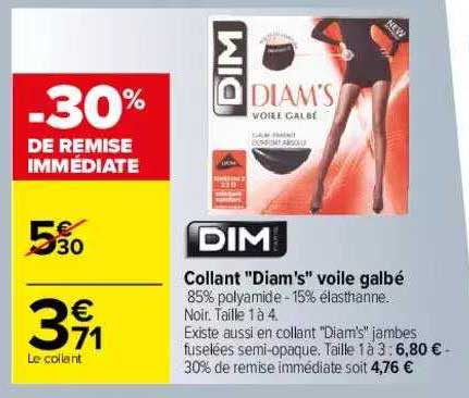 collant "diam's" voile galbé dim