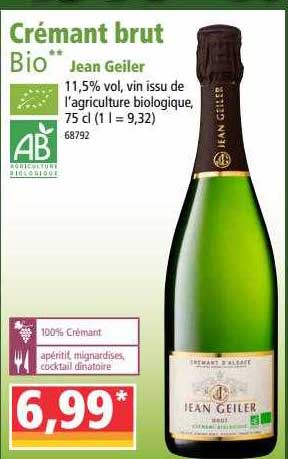 crémant brut bio jean geiler