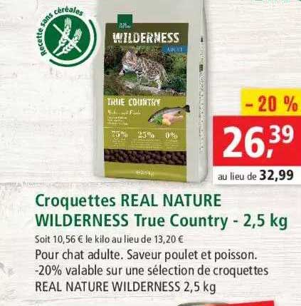 croquettes real nature wilderness true country - 2,5 kg