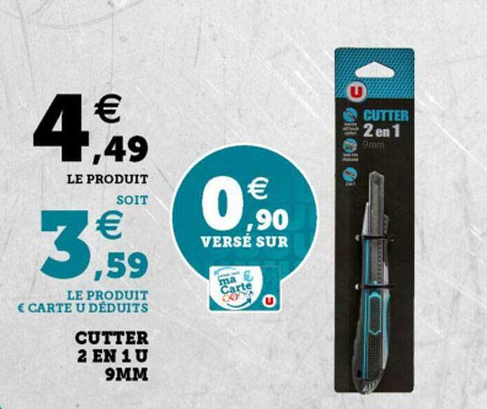 cutter 2 en 1 u 9mm