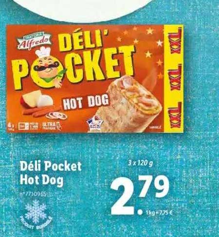 déli pocket hot dog