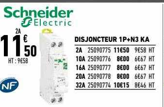 disjoncteur ip+n3 ka schneider electric