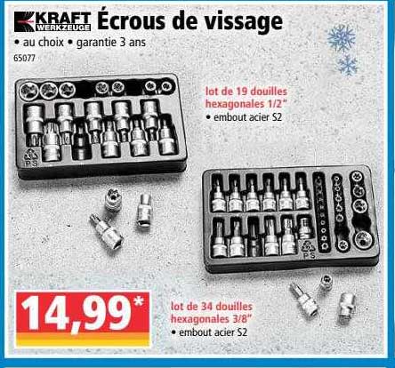 écrous de vissage kraft werkzeuge