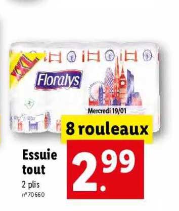 essuie tout floralys